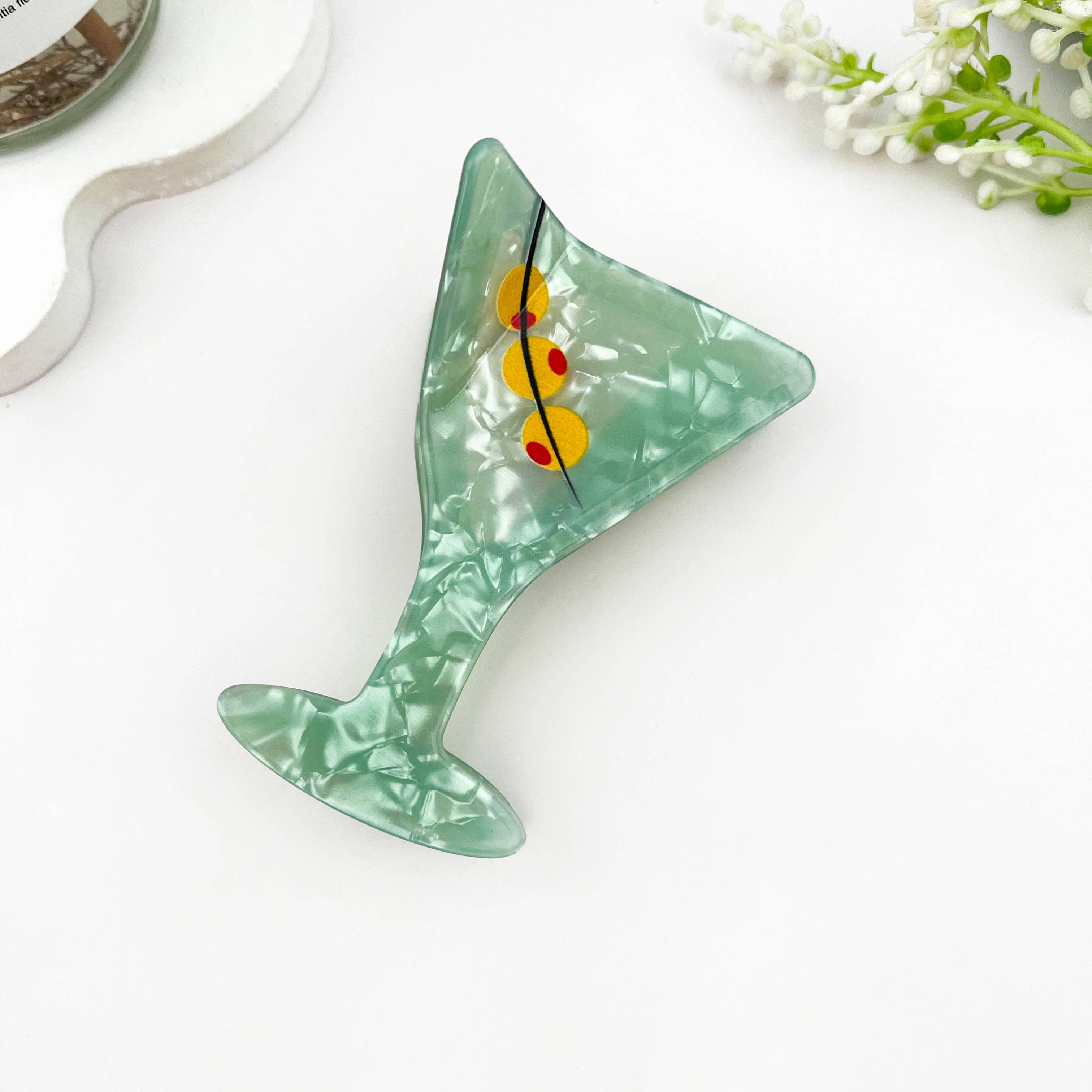 Fresh Cocktail Print Creative Hair Claw Clip