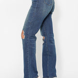 Judy Blue HW Ripped Knee Dad Jean