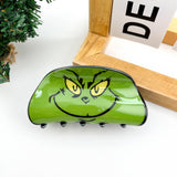 Green Goblin Face Hair Claw Clip