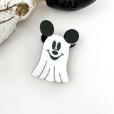 Ghost Mouse Halloween Hair Claw Clip