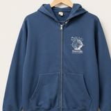 The Mauve Beach Club Zip-Up Hoodie