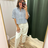 Six Fifty Harper Striped Pocket Top
