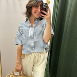 Six Fifty Harper Striped Pocket Top