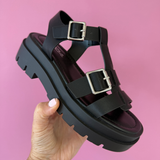 Soda Dilia Black Sandal