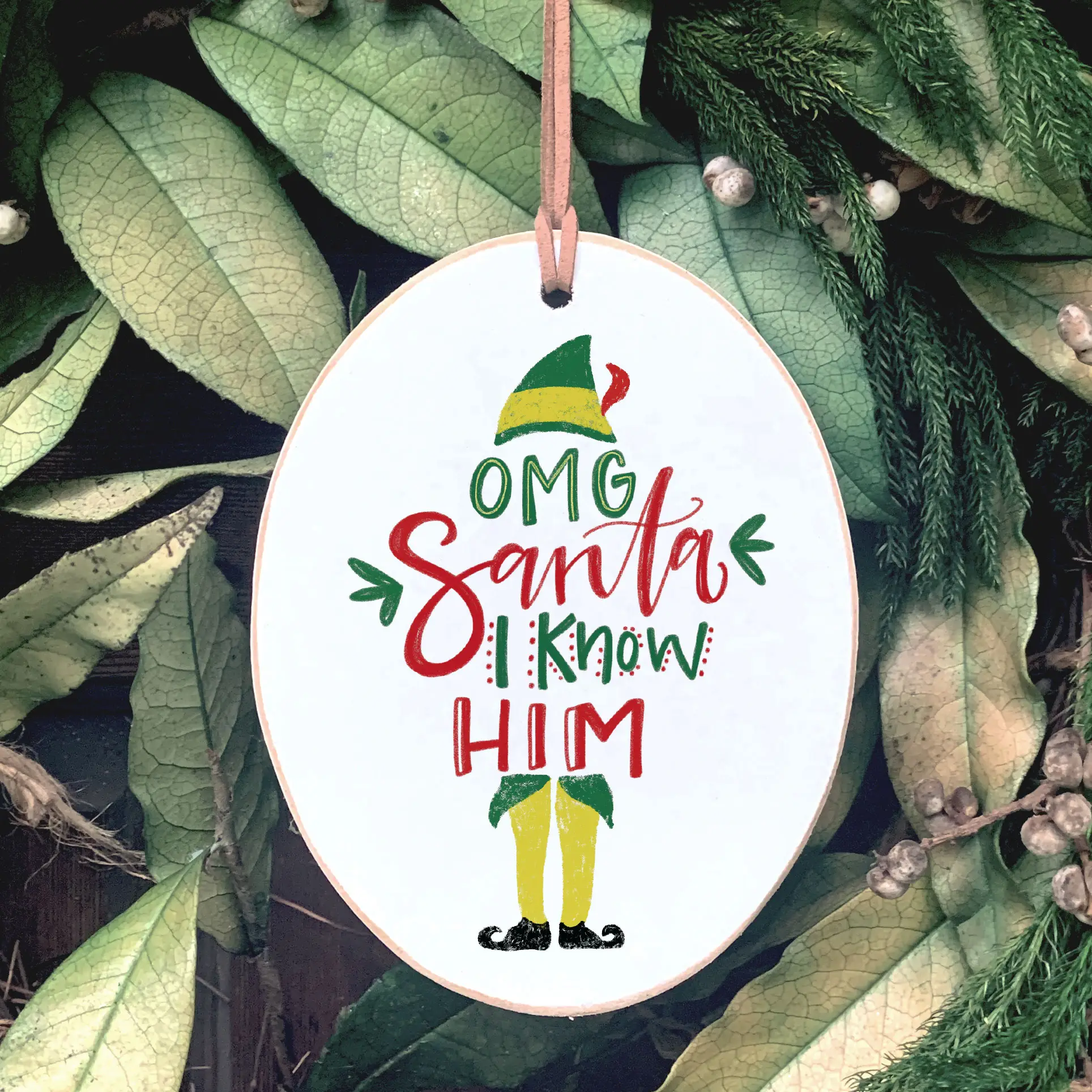 Santa I Know Him, Christmas Ornament, Gift Giving, Ornament