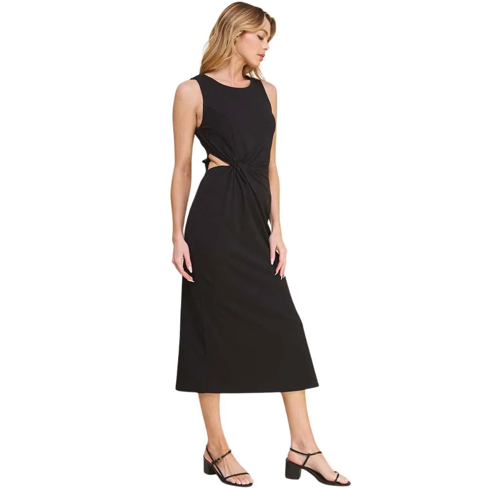 Allie Rose Side Twist Cut-Out Knit Tank Dress - Image 2
