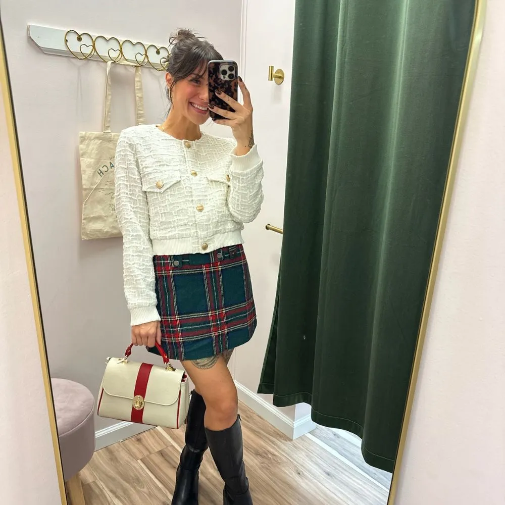 Holiday Plaid Skort