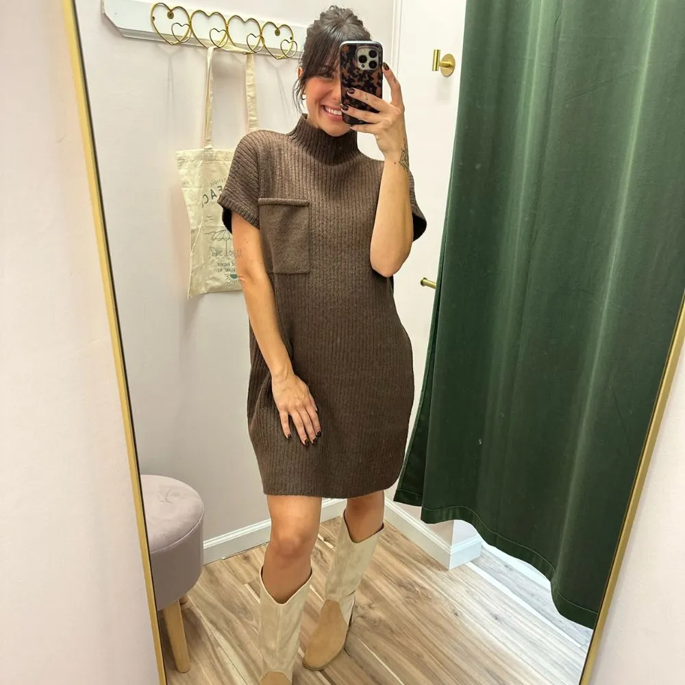The Mocha Muse Sweater Dress