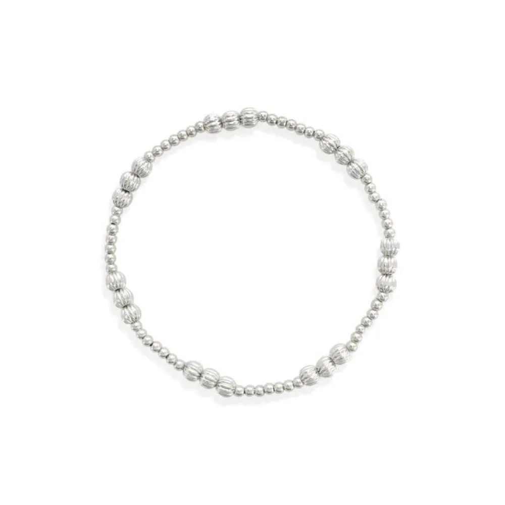 Shining Silver Stretch Bracelet