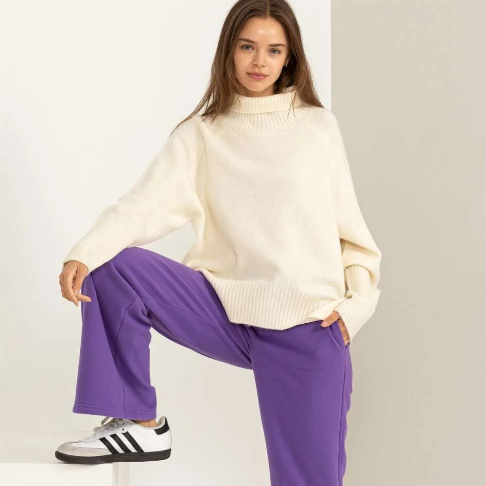 Dream State Turtleneck Long Sleeve Sweater