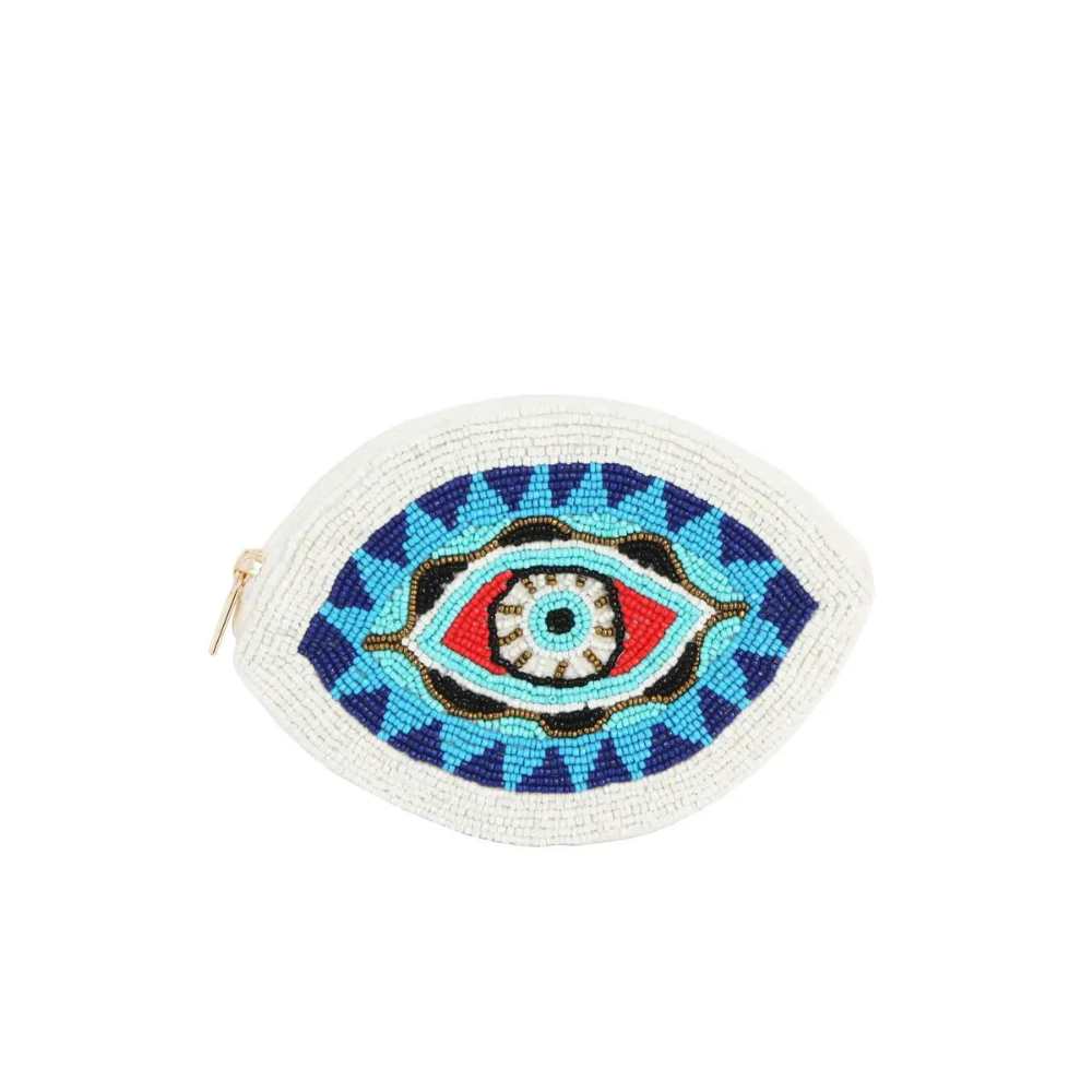 Evil Eye Oval Coin Purse