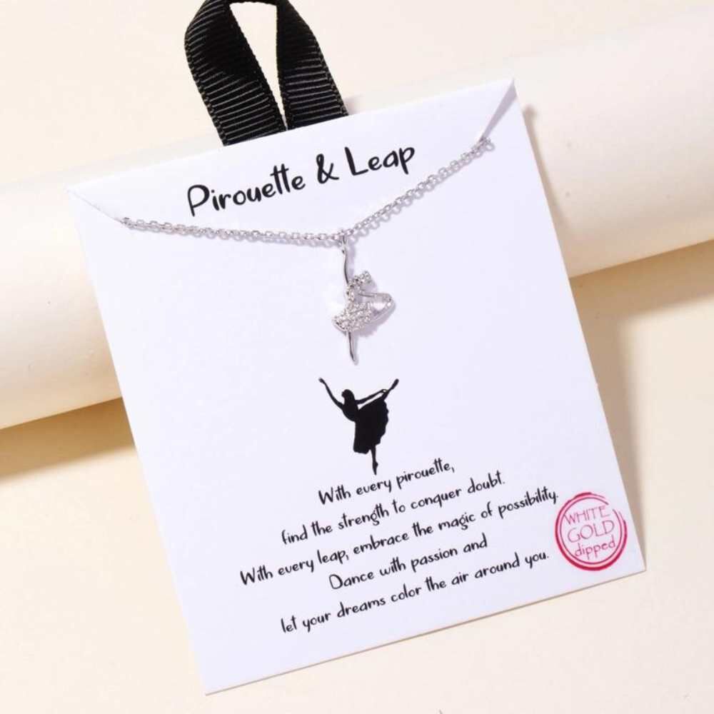 Ballerina Pendant Chain Necklace