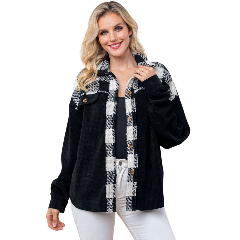 Plaid Perfection Button-Down Shacket