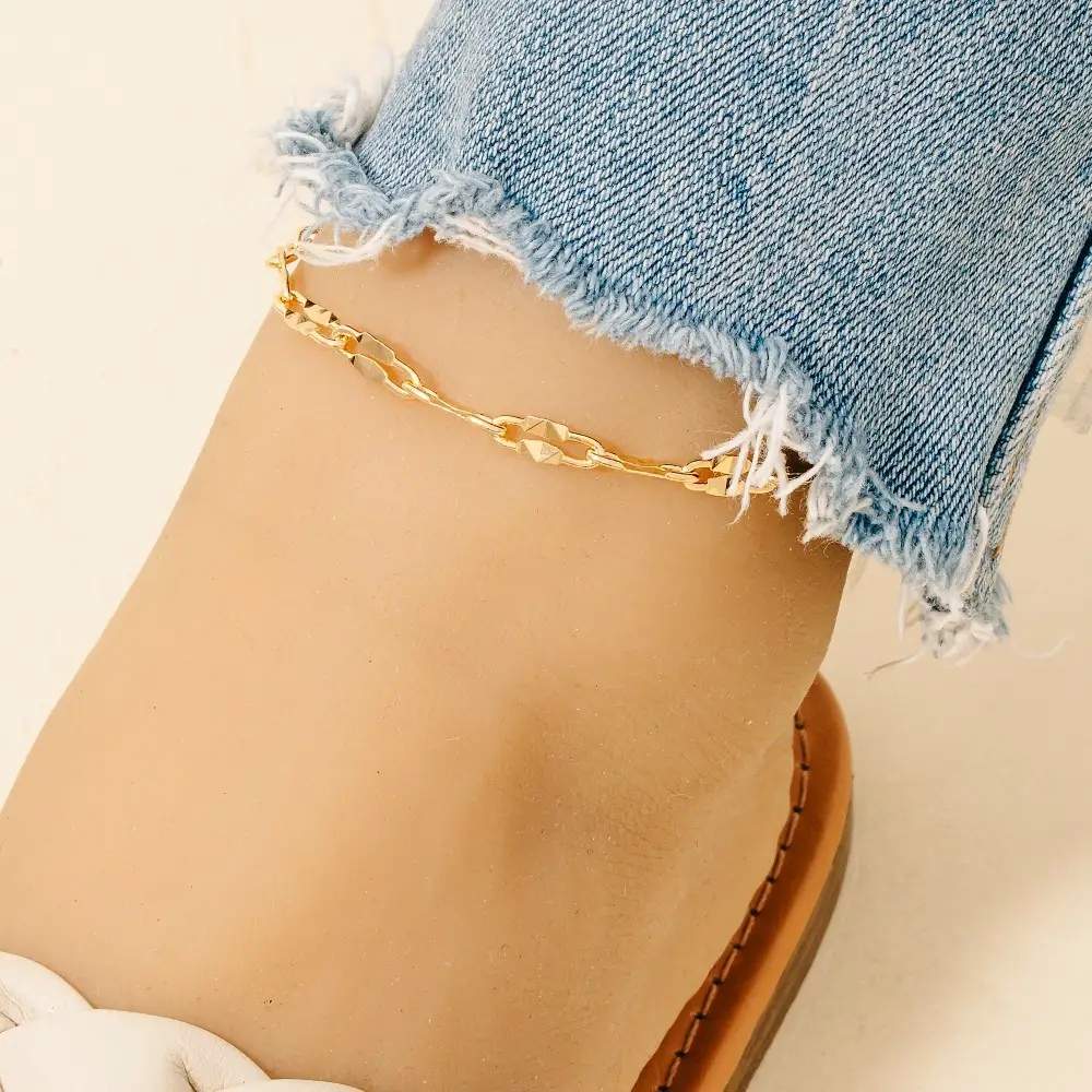 Anchor Chain Link Anklets