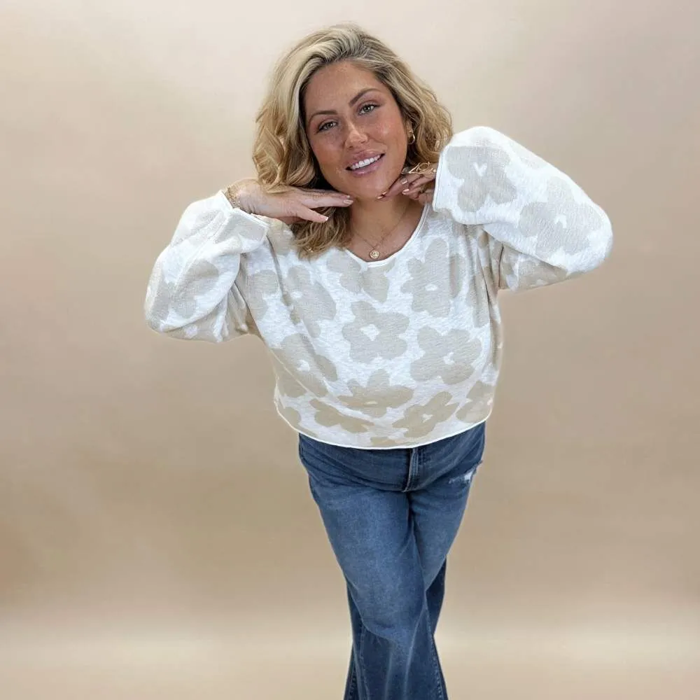 Bold Bloom Knit Pullover - Image 2