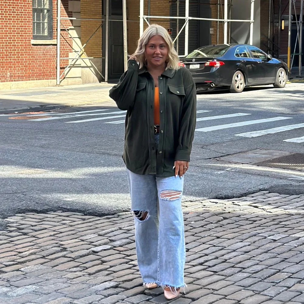 Basic Collar Shacket Tunic - Image 3