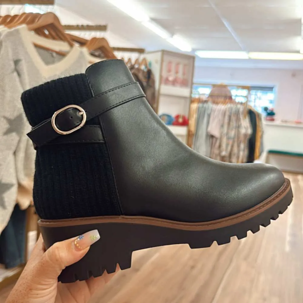 Women's Soda Aeson Black Bootie