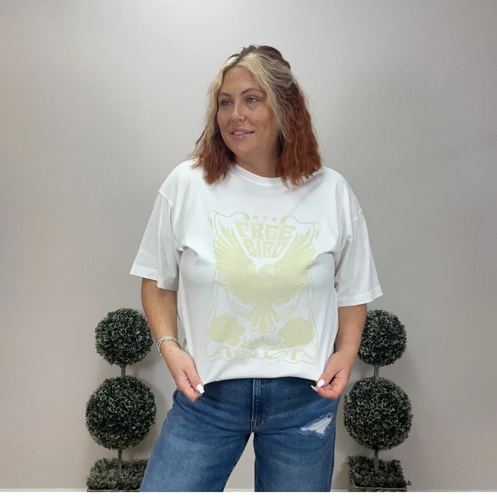 Free Bird Vintage Oversized Vintge Graphic Top - Image 2