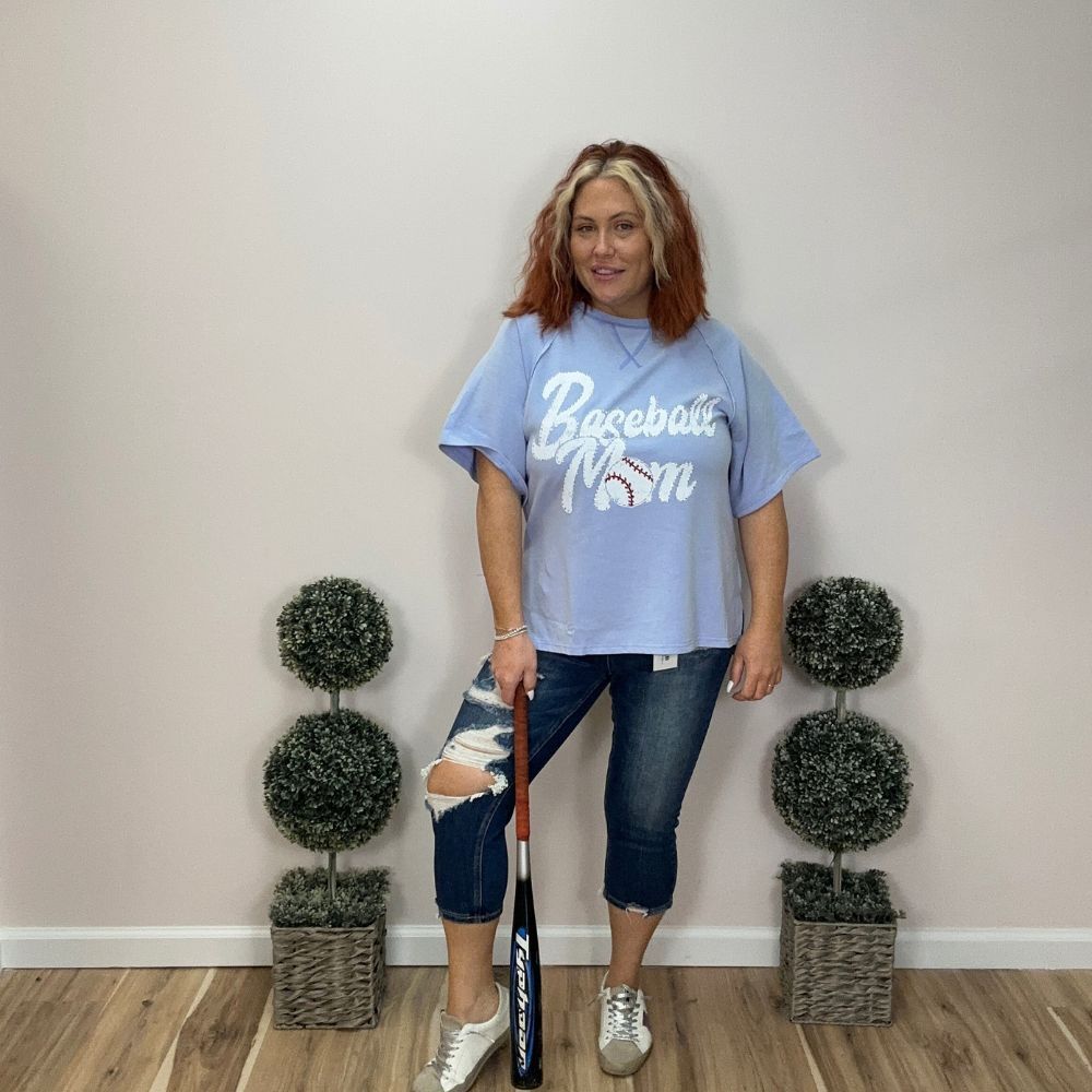 Fantastic Fawn Baseball Mom Oversized Tee - Image 3