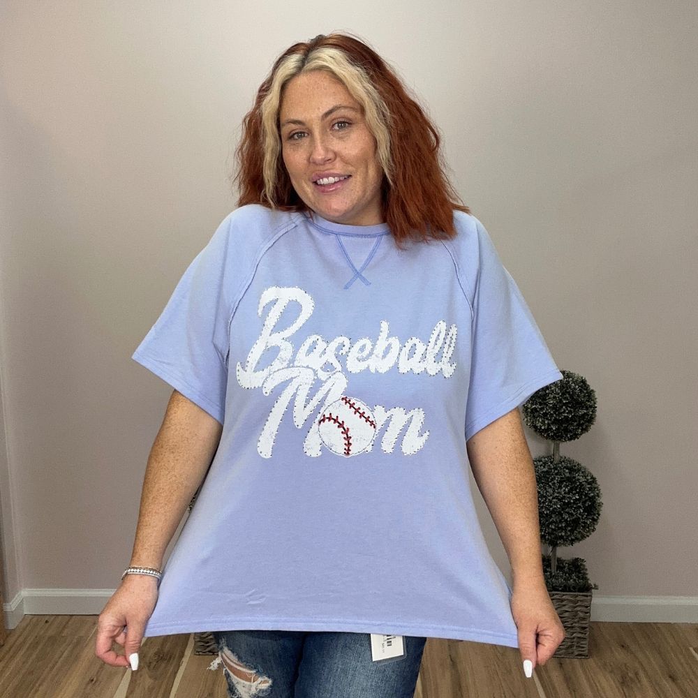 Fantastic Fawn Baseball Mom Oversized Tee - Image 2