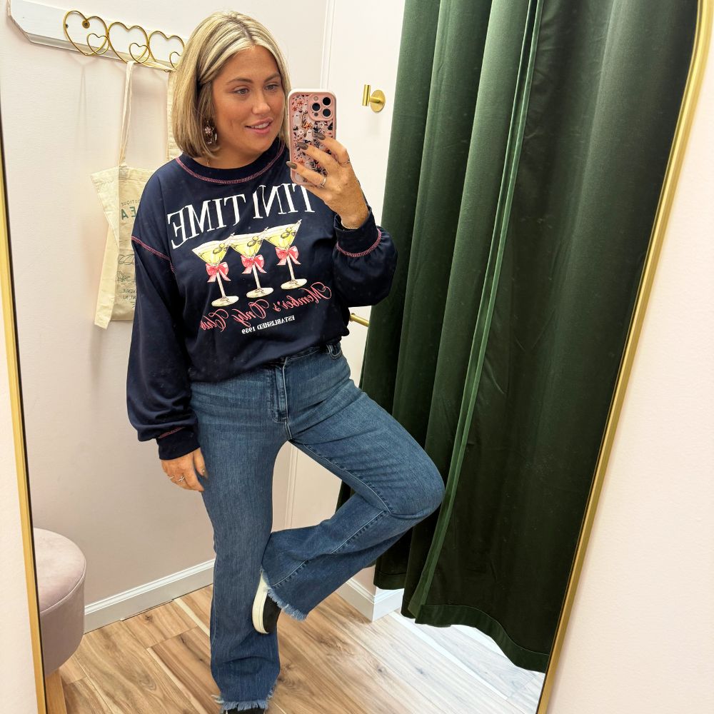 Tini Time Members Club Graphic Sweatshirt