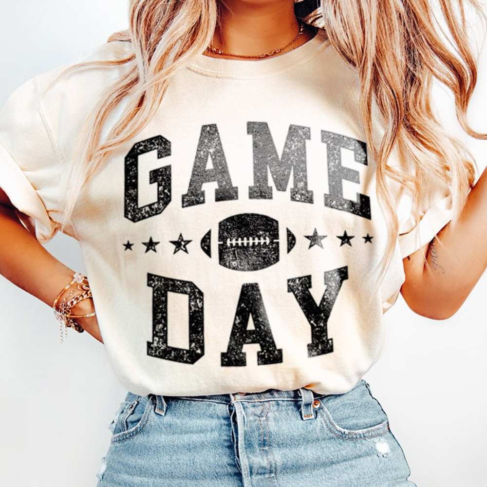 Game Day Football Comfort Color Tee - Image 2