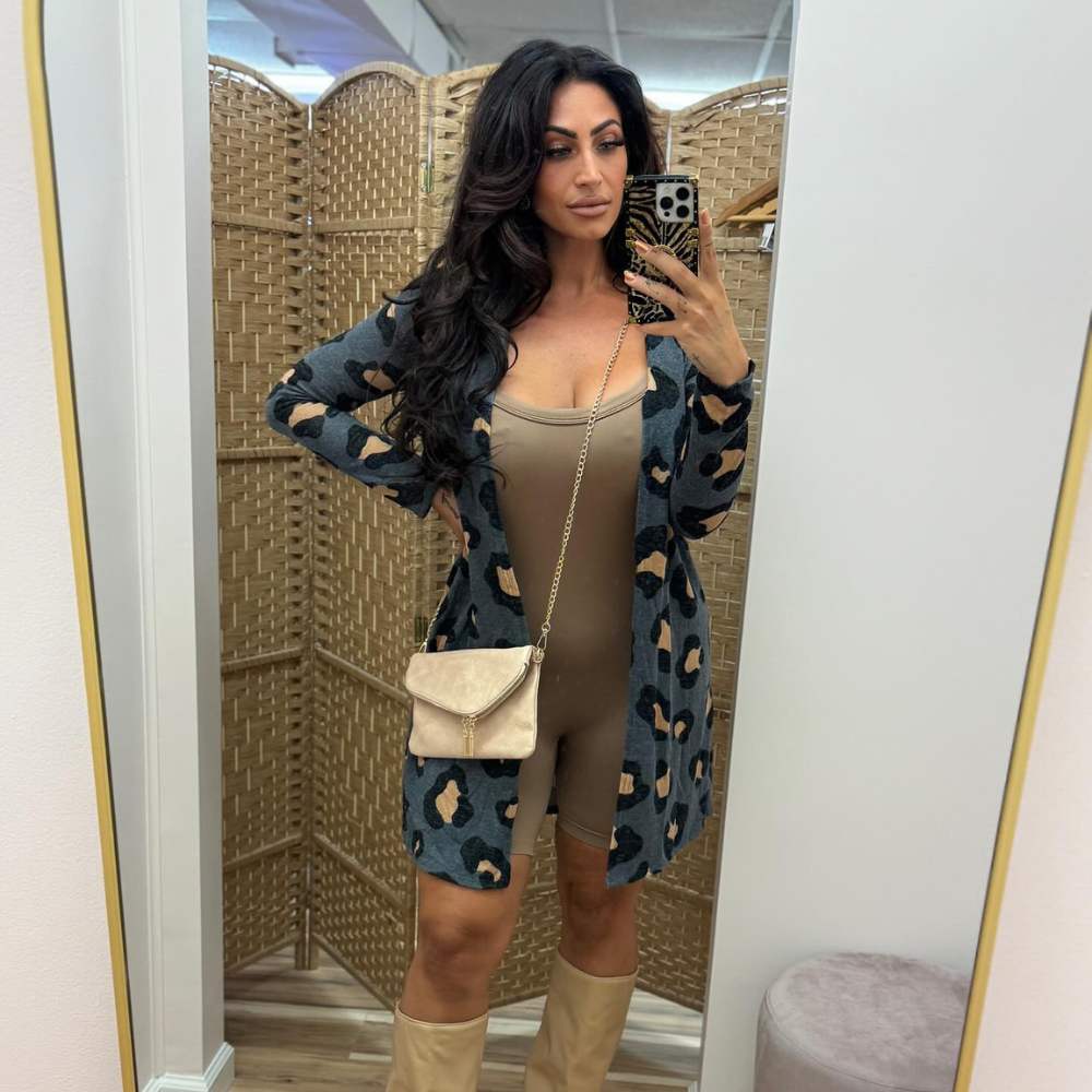 Open Leopard Cardigan - Image 2