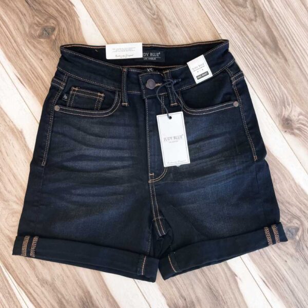 Judy Blue Whisker Shorts Black