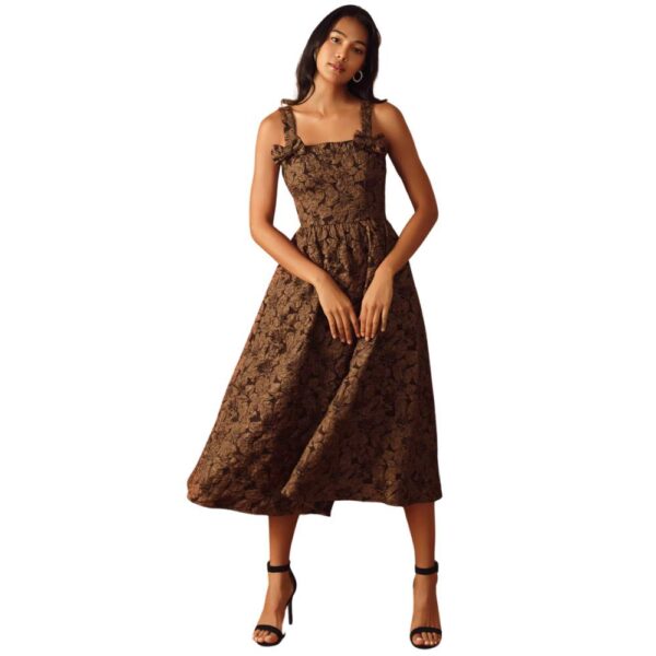 Flying Tomato Romantic Bow Midi Dress - Image 2