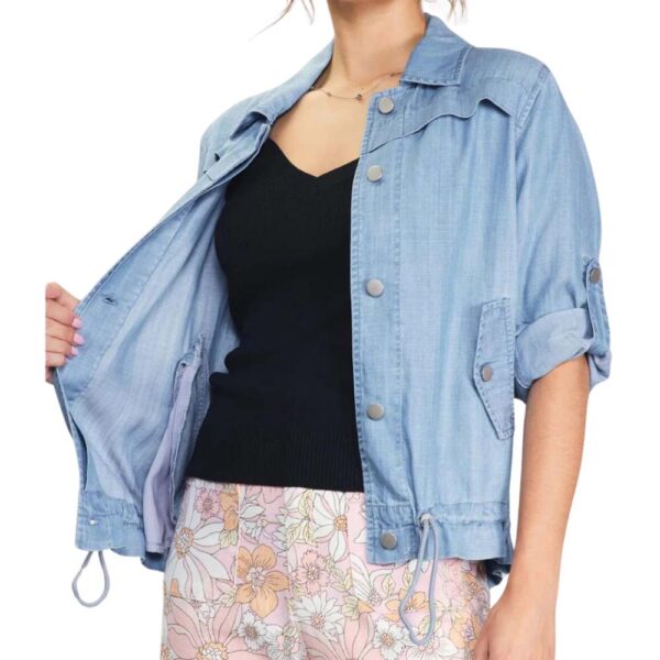 Skies Are Blue Washed Tencel Jacket - Image 2
