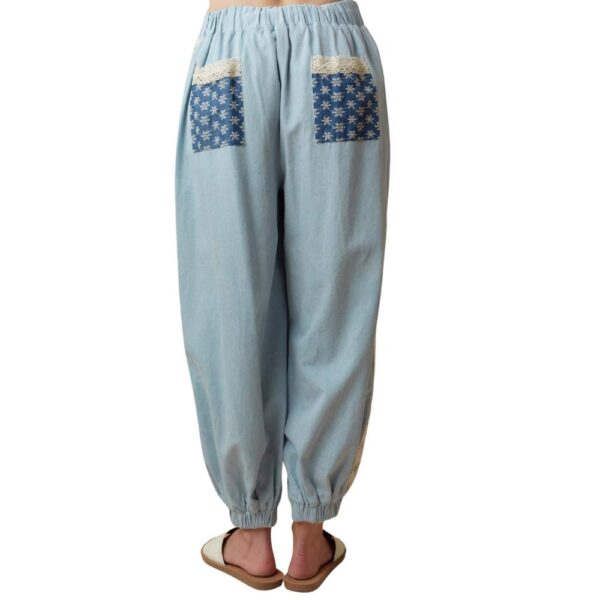 Fantastic Fawn Boho Chic Lace-Trimmed Harem Pants - Image 2