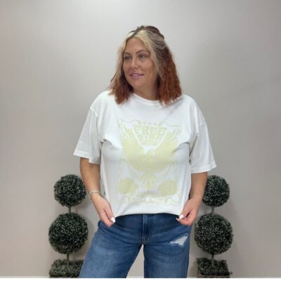 Free Bird Vintage Oversized Vintge Graphic Top