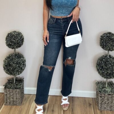 HW Ripped Knee Dad Jean