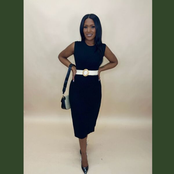 Crew Neck Sleeveless Knit Maxi Dress - Image 5