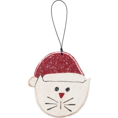 Santa Cat Ornament