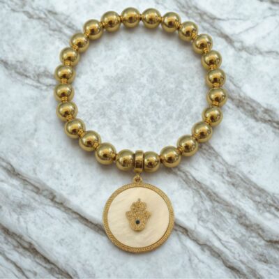Gold Aura Hamsa Bracelet