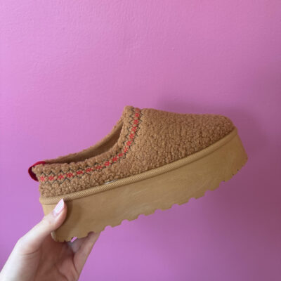 Teddy Fur Platform 'Mule