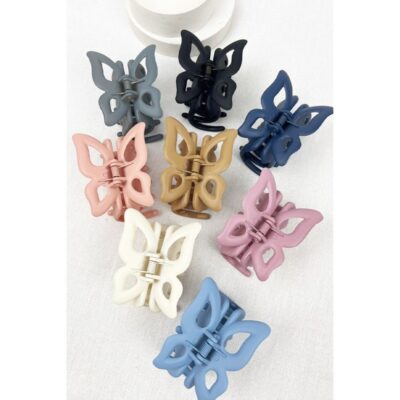 Matte Butterfly Hair Claw Clip