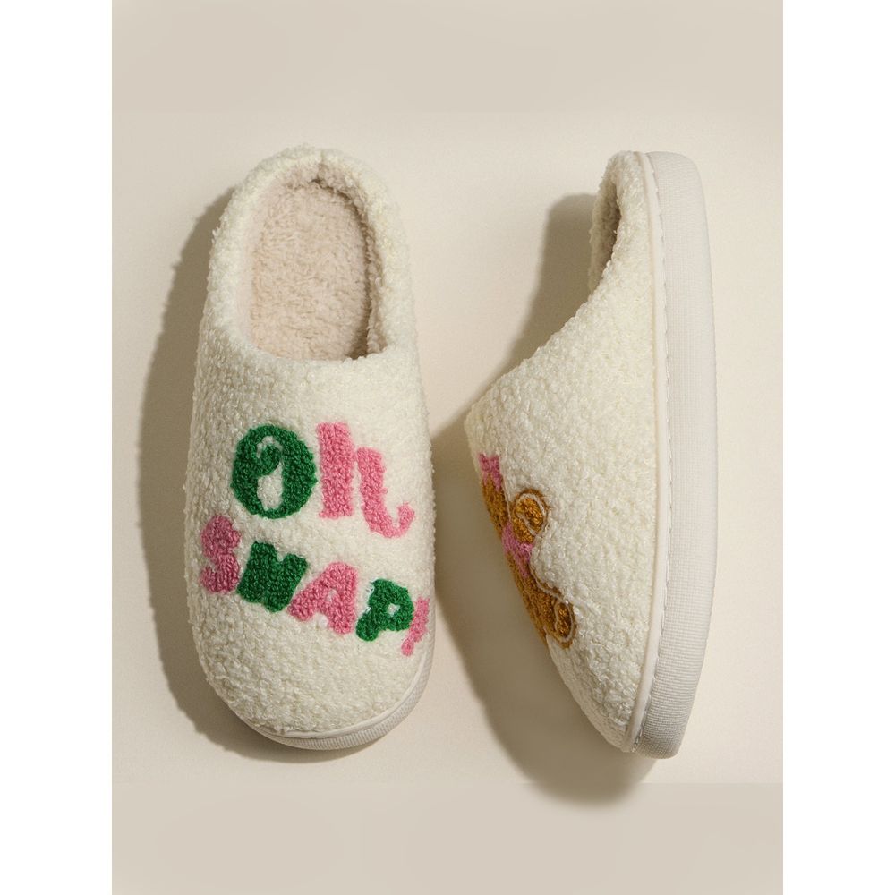 Oh Snap! Holiday Sherpa Slippers - Image 2