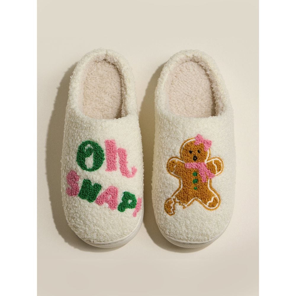Oh Snap! Holiday Sherpa Slippers