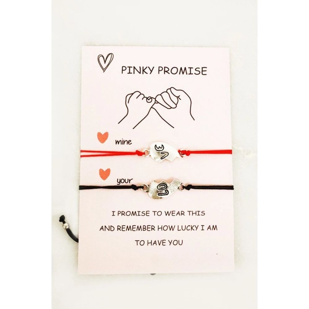 Pinky Promise Matching Bracelet Set