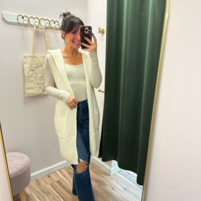 Super Soft Textured Sweater Vest