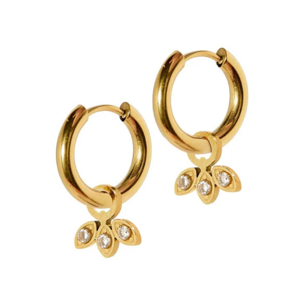 Huggie Charm Earings -Amara