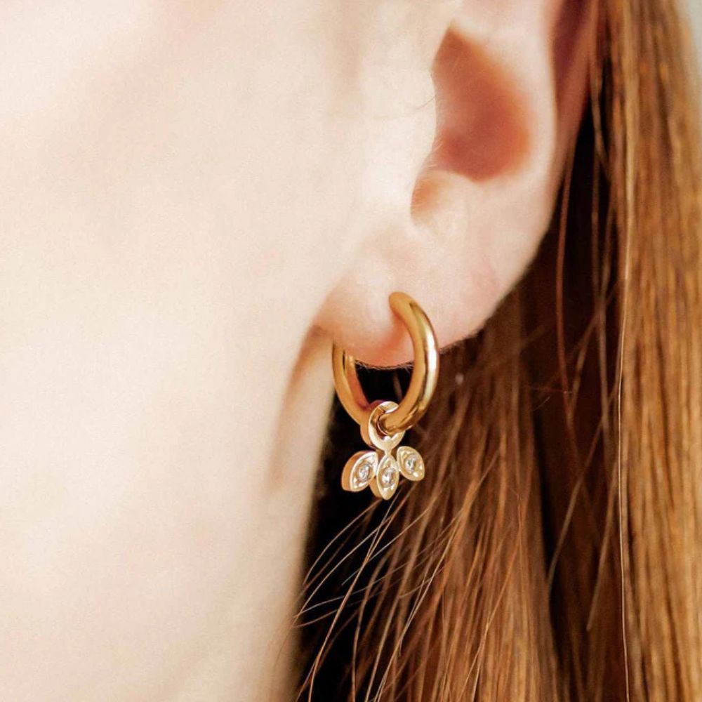 Huggie Charm Earings -Amara - Image 2