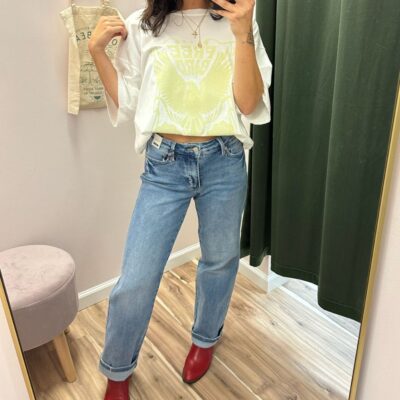 Judy Blue Midrise Tummy Control Vintage Wash Straight