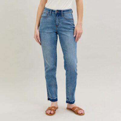 Judy Blue Rigid Magic Released Hem Boyfriend Jean