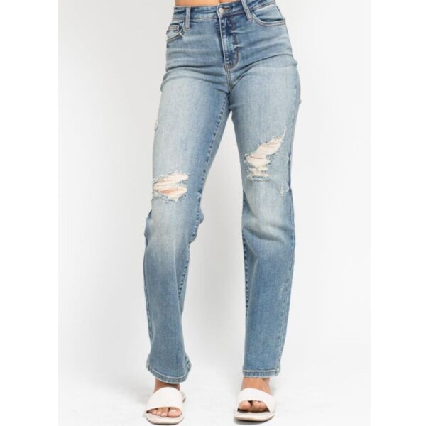 Judy Blue High Waist Dad Straight Jeans