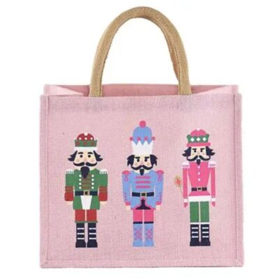 Nutcracker March Gift Tote Light Pink/Multi 12x10x8