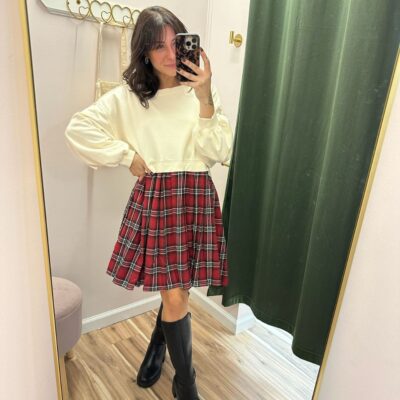 Holiday Spice Mini Dress