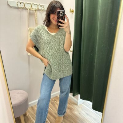 The Briar Cable Knit Sweater Vest